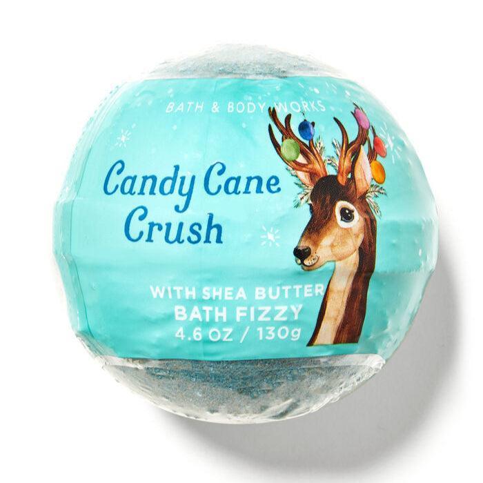 Candy Cane Crush Bath Fizzy Bomb 130g - AugustSa Shop