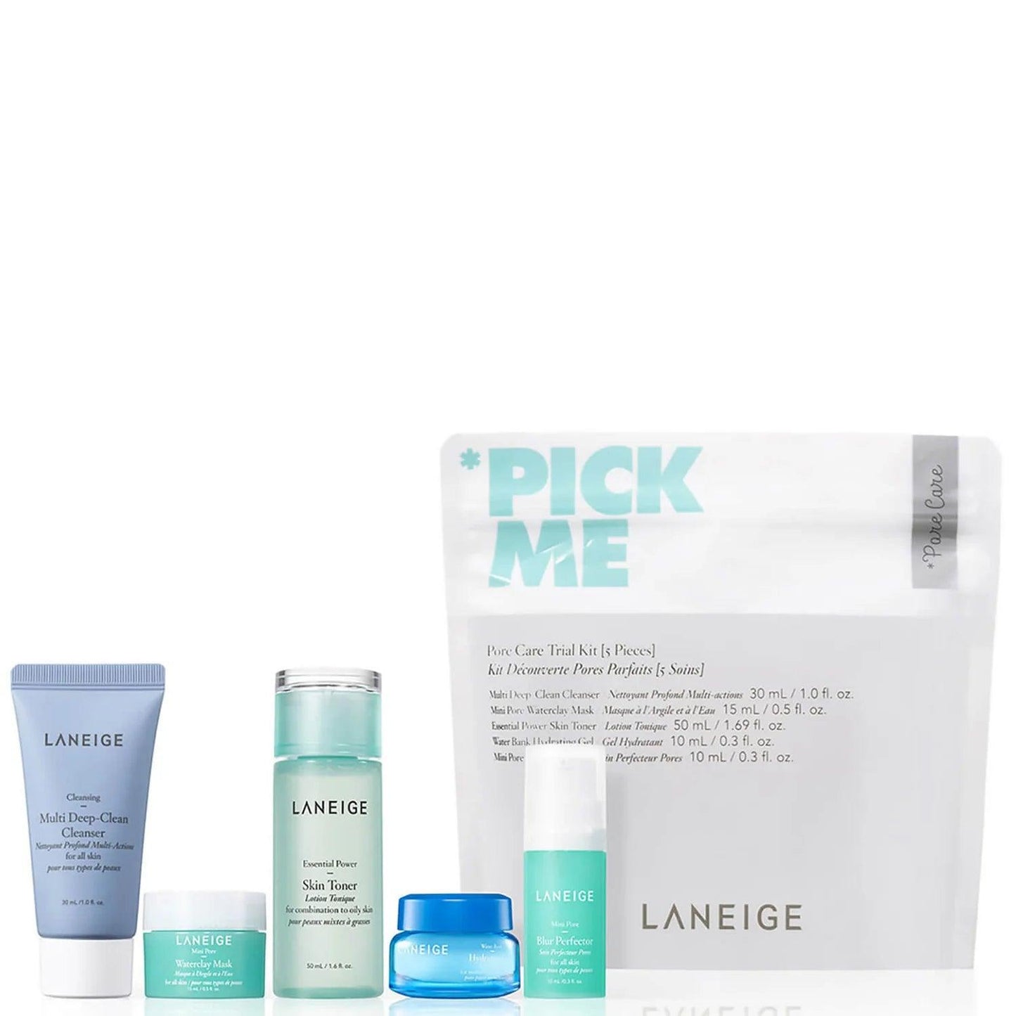 LANEIGE Pick Me Pore Care Trial Kit - AugustSa Shop