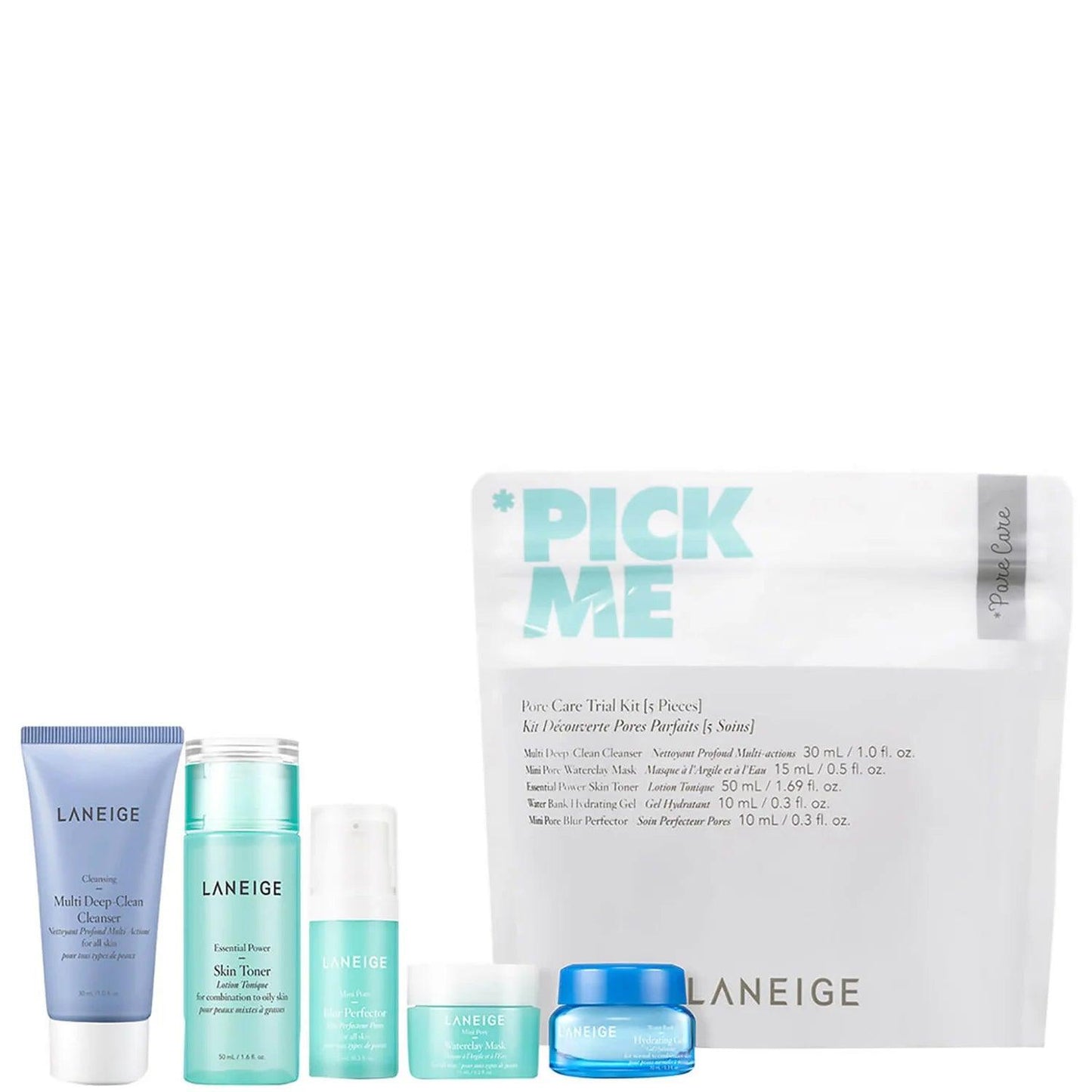 LANEIGE Pick Me Pore Care Trial Kit - AugustSa Shop