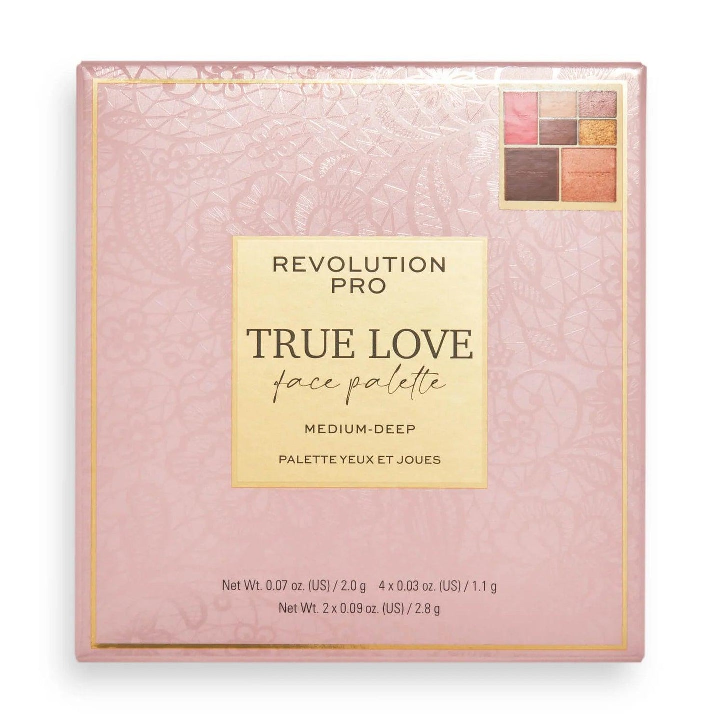 Revolution Pro True Love Eye and Cheek Palette - Medium-Deep - AugustSa Shop