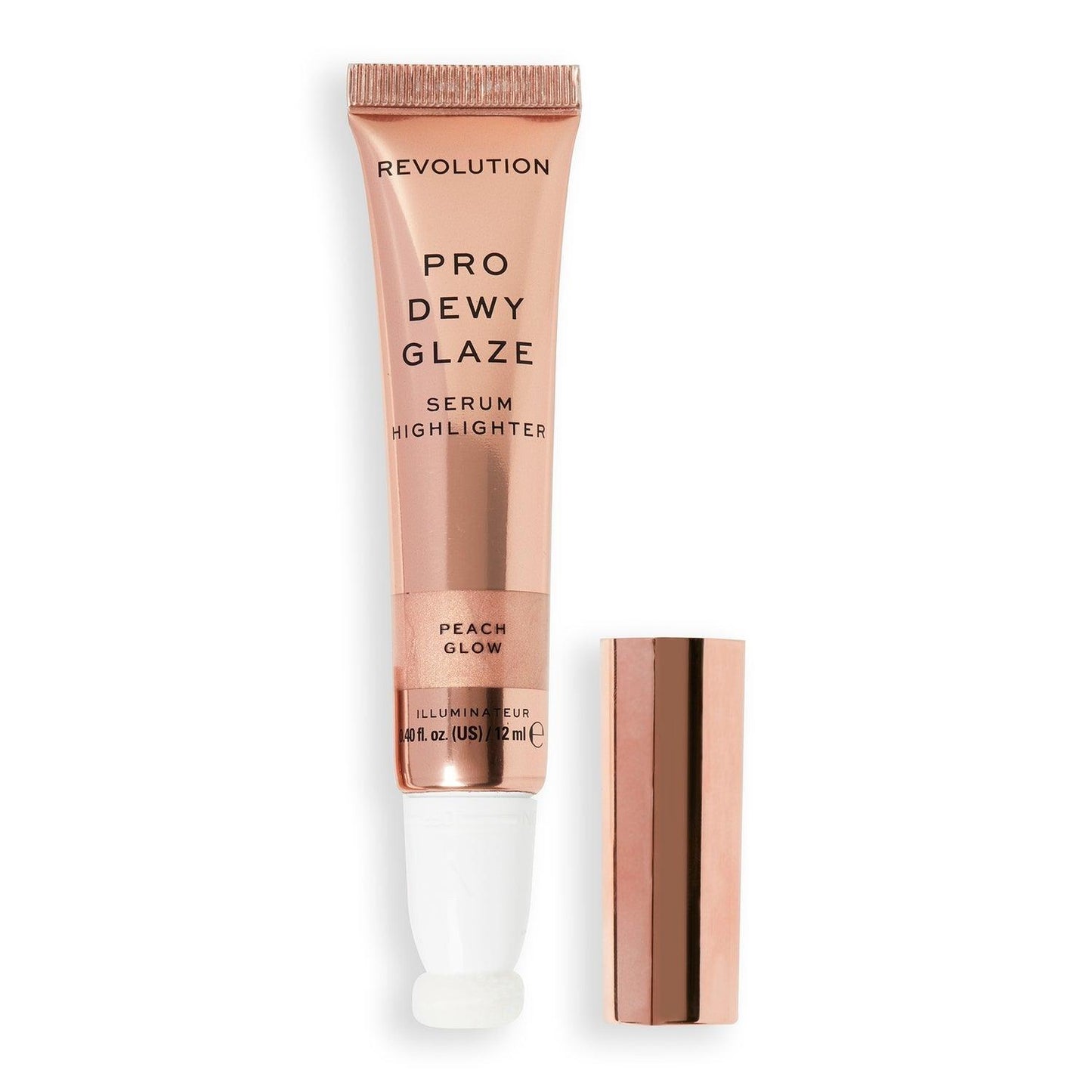 Revolution Pro Dewy Glaze Serum Highlighter 12ml - Peach Glow - AugustSa Shop