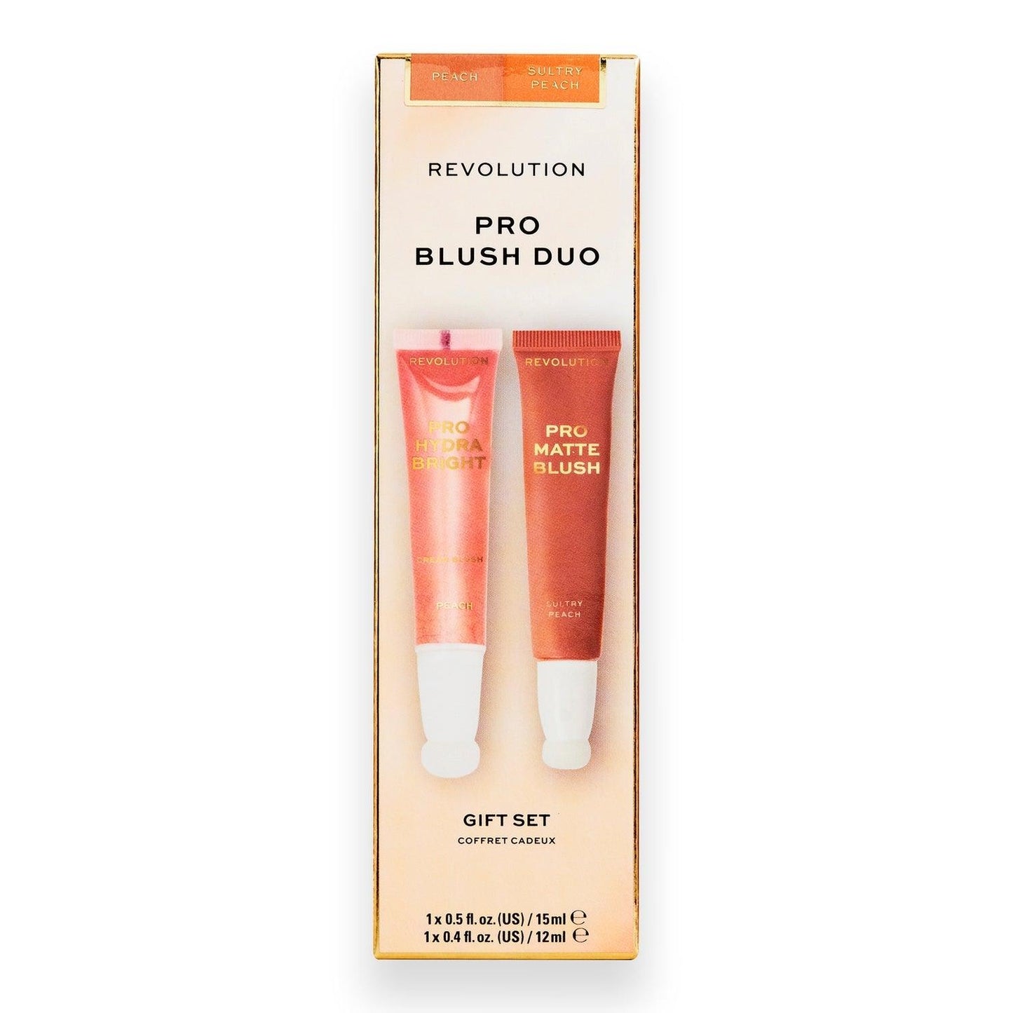 Revolution Pro Blush Duo Peach Sultry Peach - AugustSa Shop