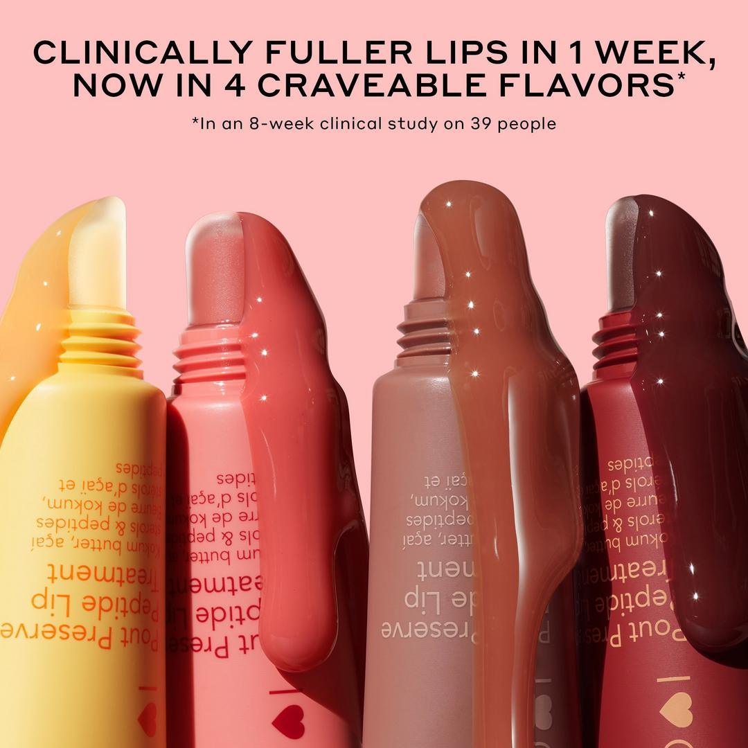Pout Preserve Hydrating Peptide Lip Treatment Crème Brûlée 12ml - AugustSa Shop