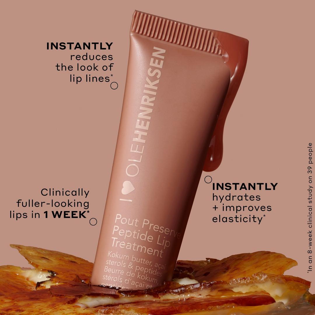 Pout Preserve Hydrating Peptide Lip Treatment Crème Brûlée 12ml - AugustSa Shop
