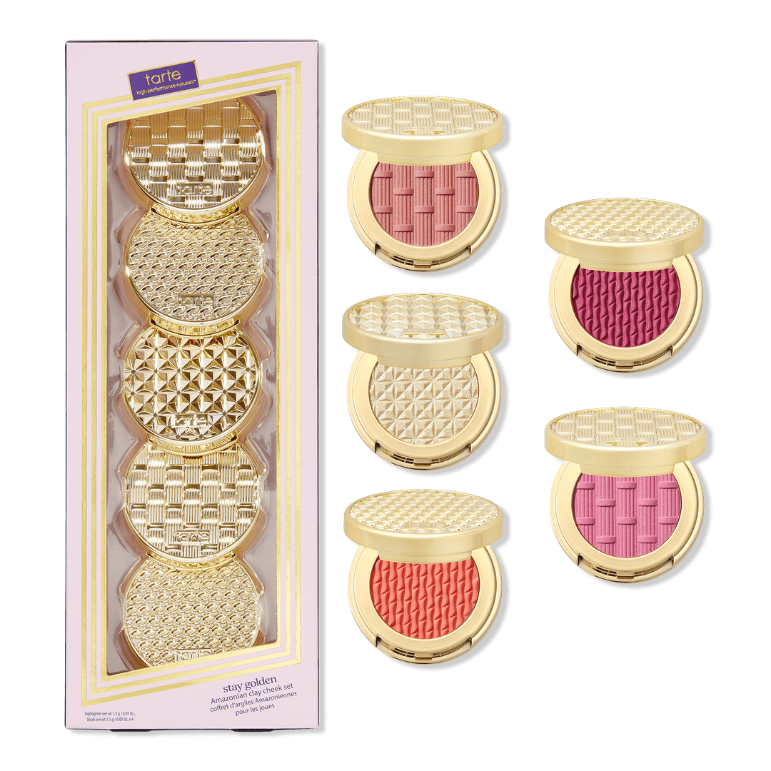 Tarte Stay Golden Amazonian Clay Cheek Set - Pink & Corals - AugustSa Shop