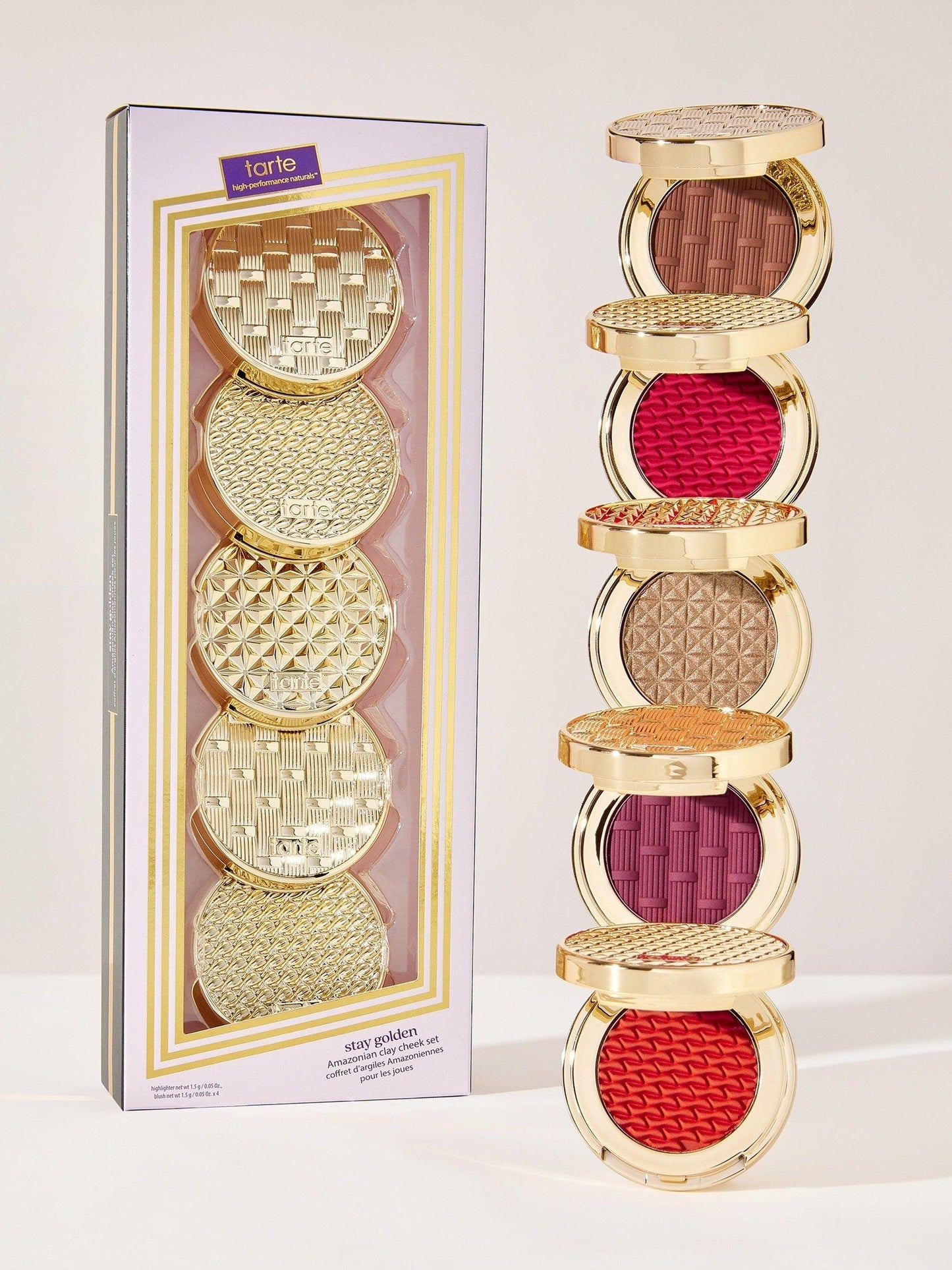 Tarte Stay Golden Amazonian Clay Cheek Set - Red & Berries - AugustSa Shop