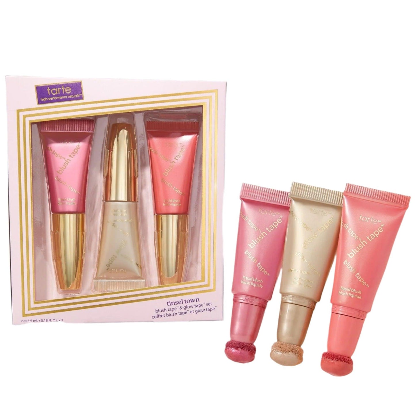 Tinsel Town Blush Tape & Glow Tape Set - AugustSa Shop