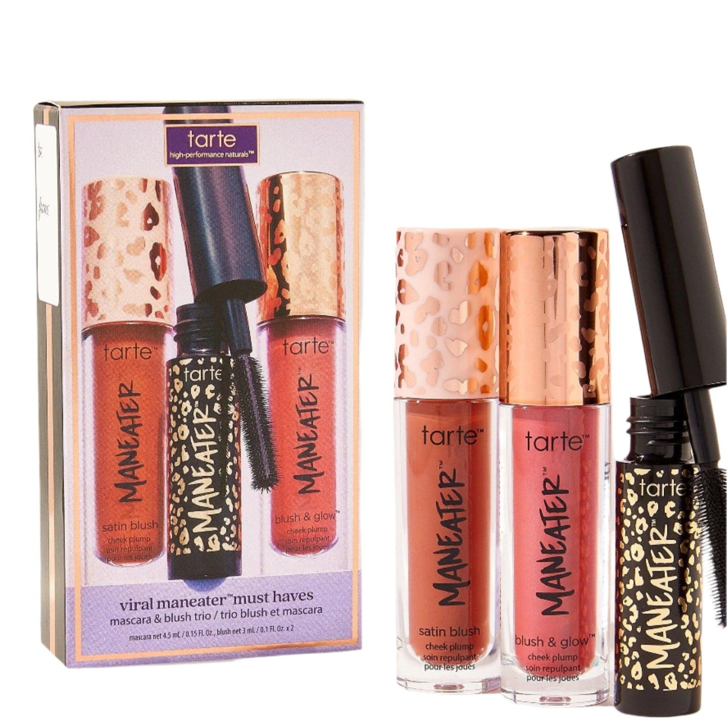 Viral Maneater™ Must-Haves Mascara & Blush Trio - Berry & Cinnamon - AugustSa Shop