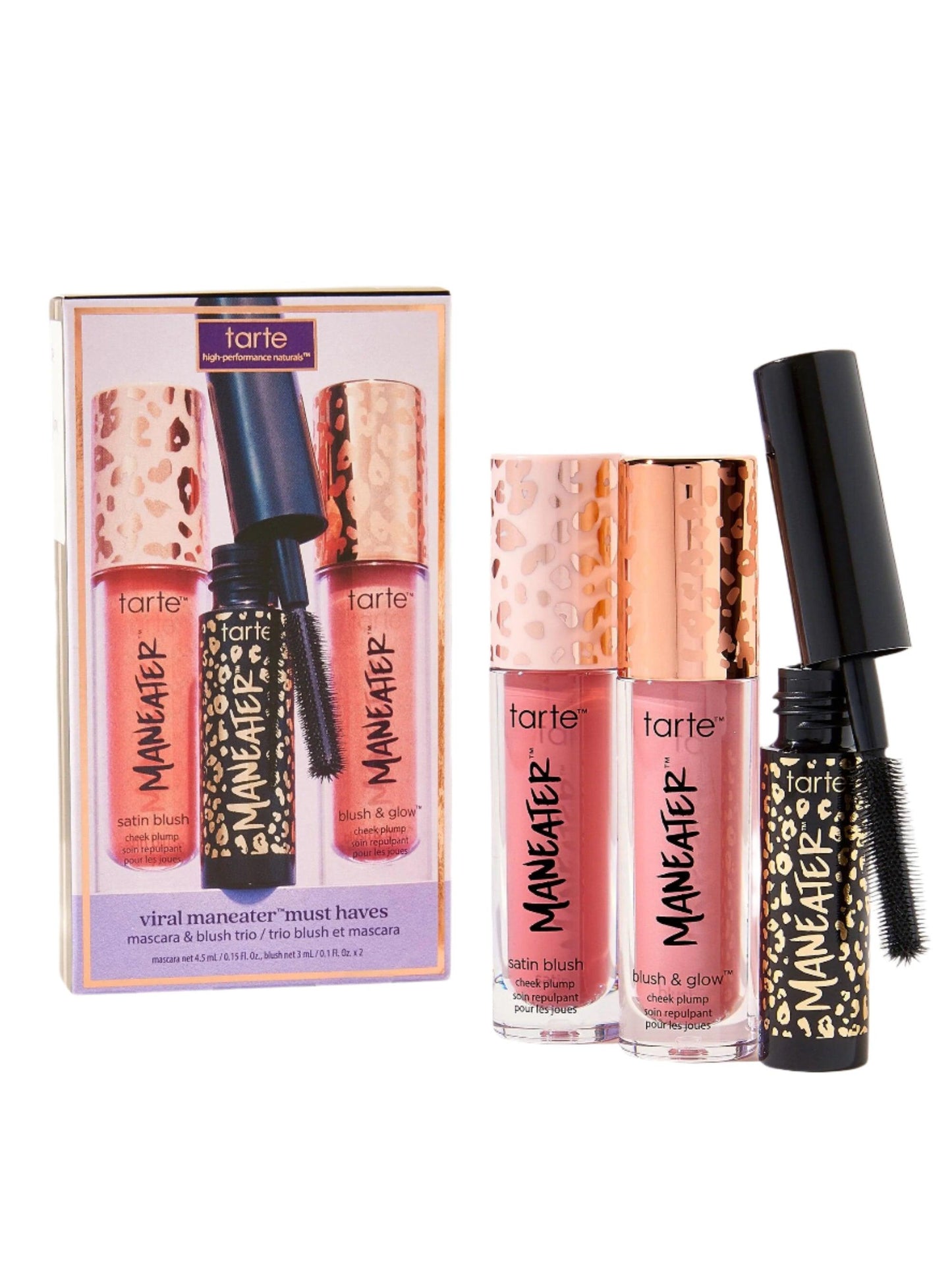Viral Maneater™ Must-Haves Mascara & Blush Trio - Pink & Pink Coral - AugustSa Shop