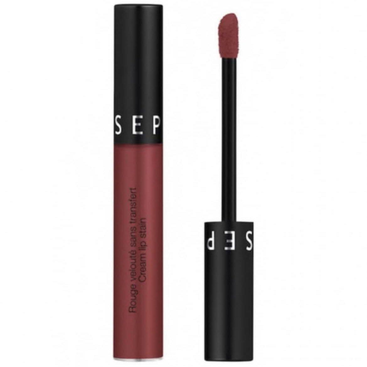 SEPHORA COLLECTION Cream Lip Stain Lipstick 96 Red Velvet Travel Size - AugustSa Shop