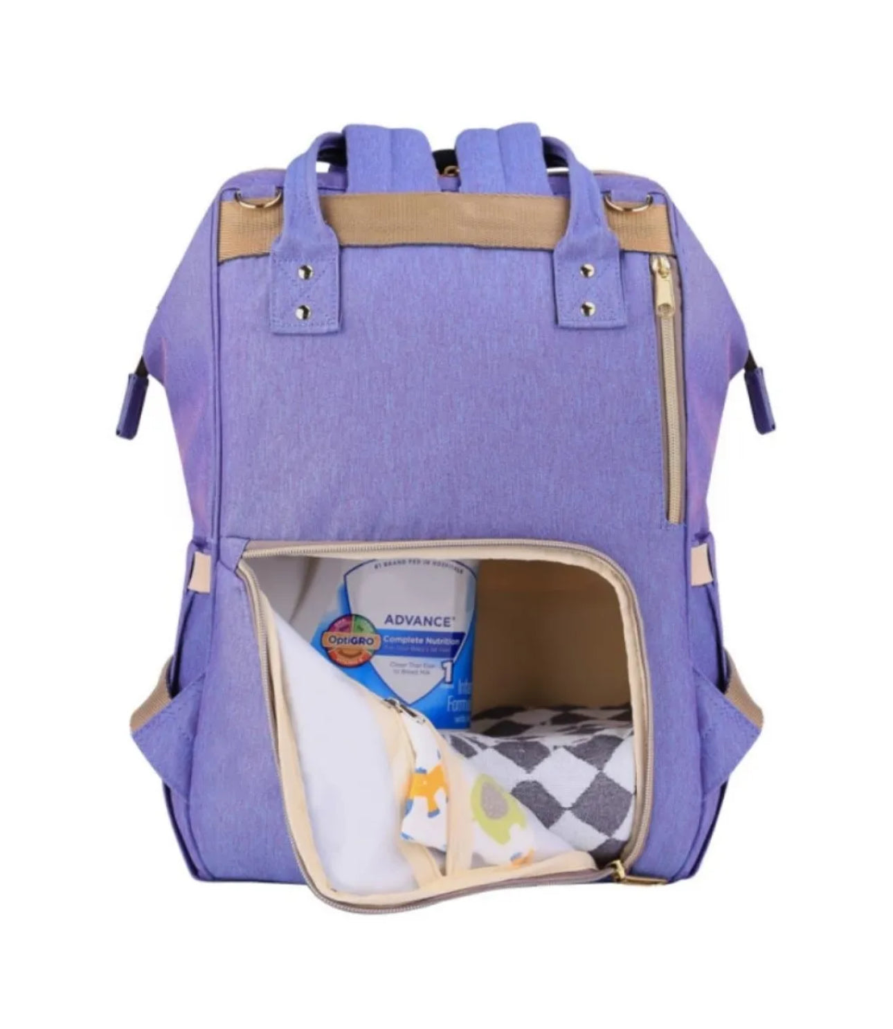 Sunveno Multifunction Diaper Backpack Blue/Purple - AugustSa Shop