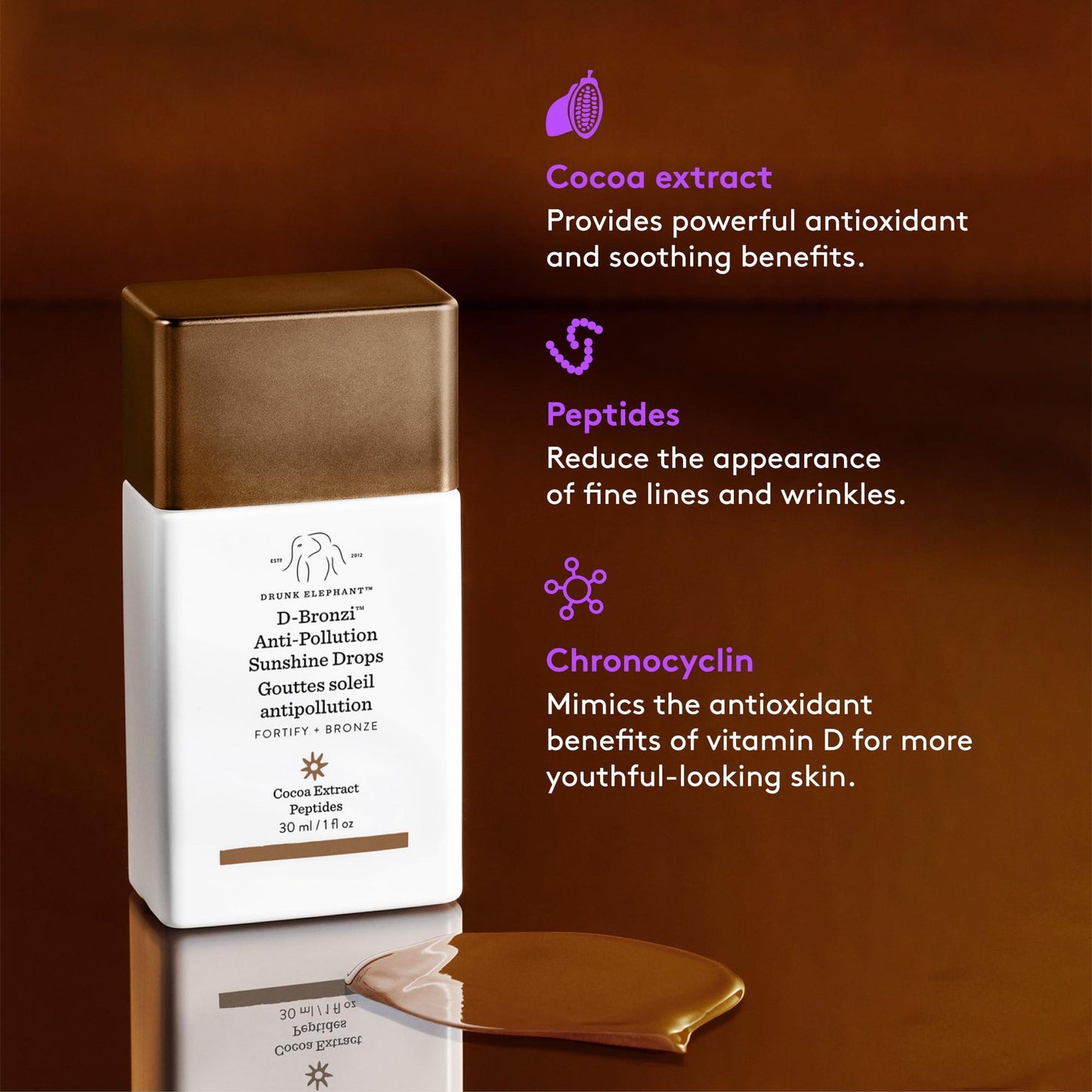 Drunk Elephant D-Bronzi Anti-Pollution Sunshine Drops 30ml - AugustSa Shop