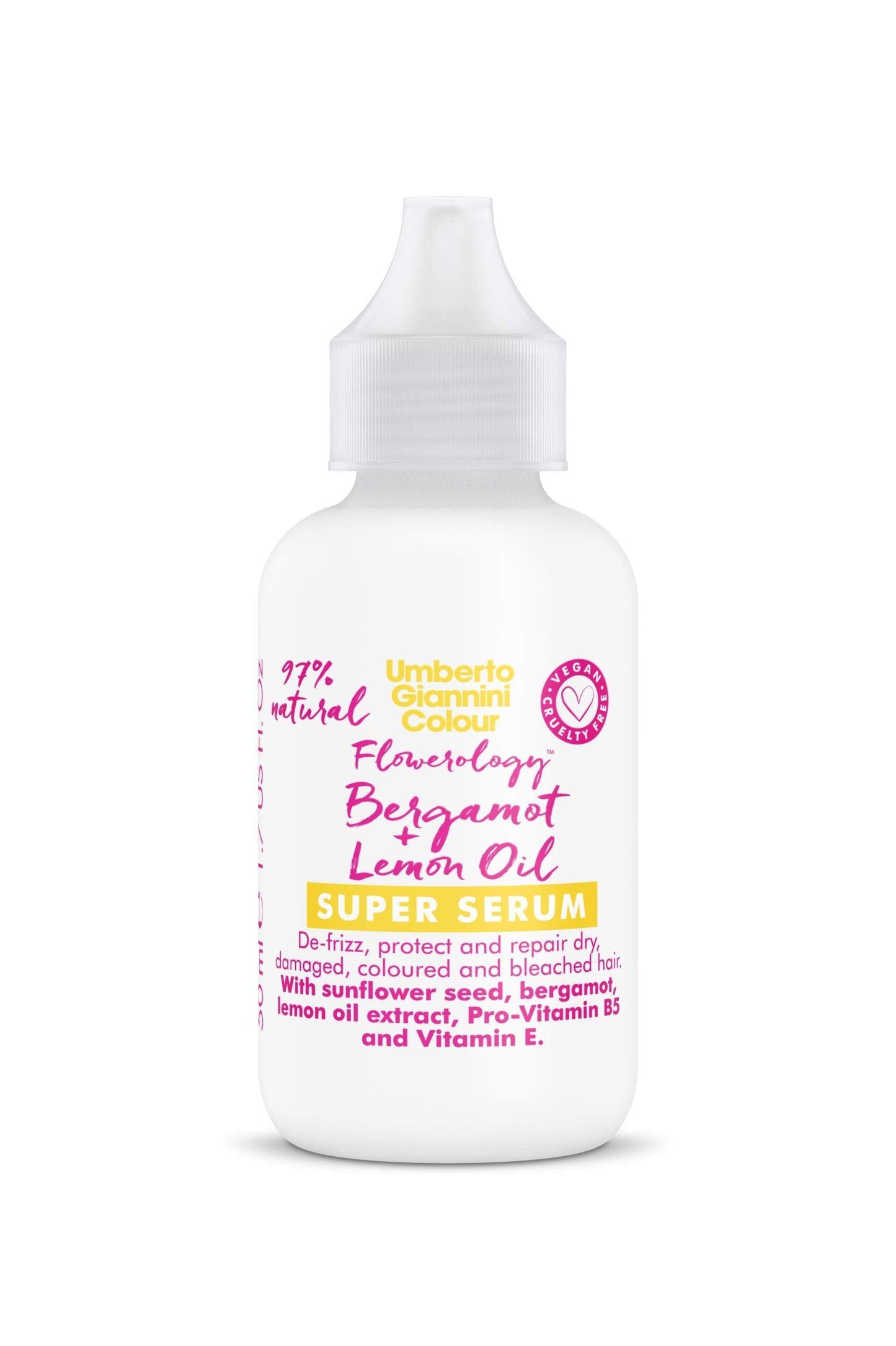 Umberto Giannini Flowerology Bergamot + Lemon Oil Super Repair Serum 50ML - AugustSa Shop