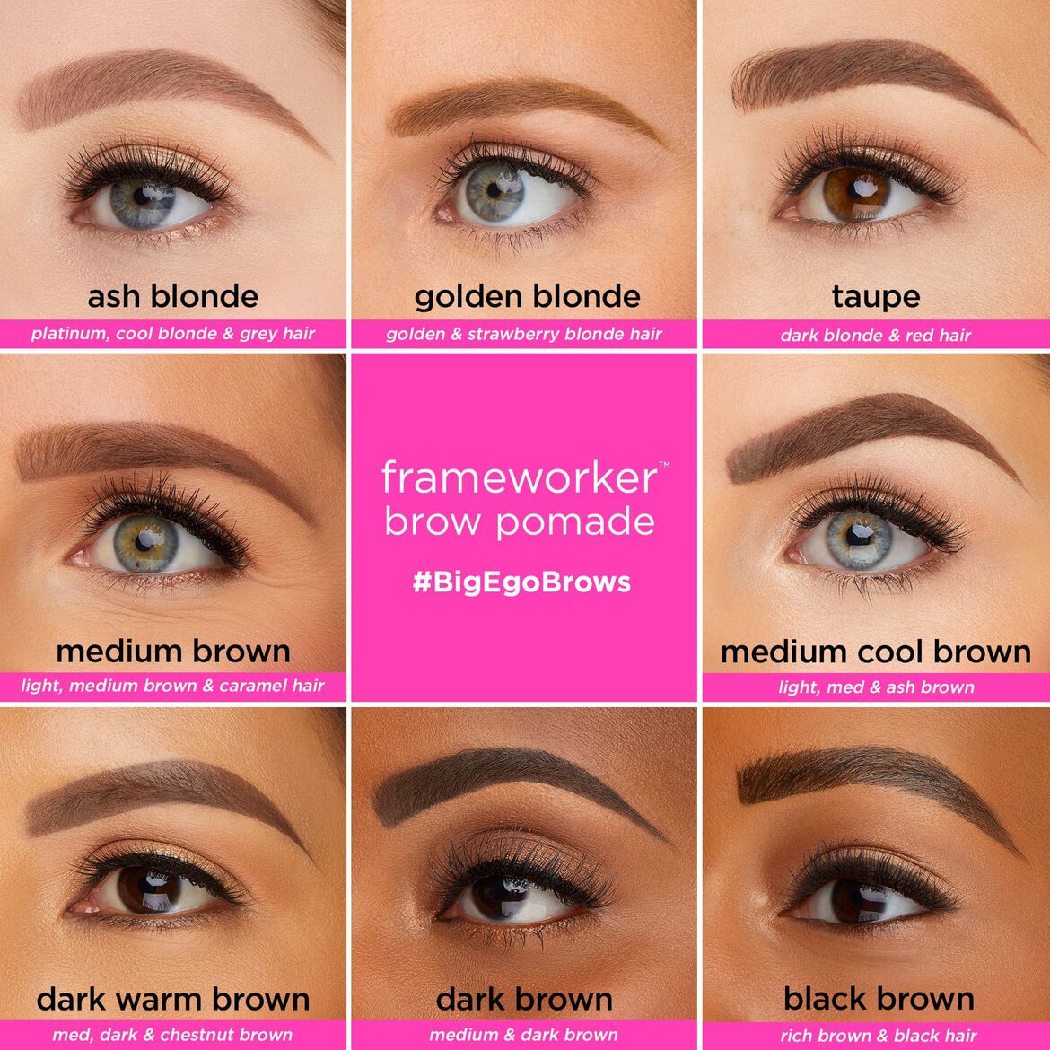Tarte Big Ego Frameworker Brow Pomade - Dark Warm Brown - AugustSa Shop
