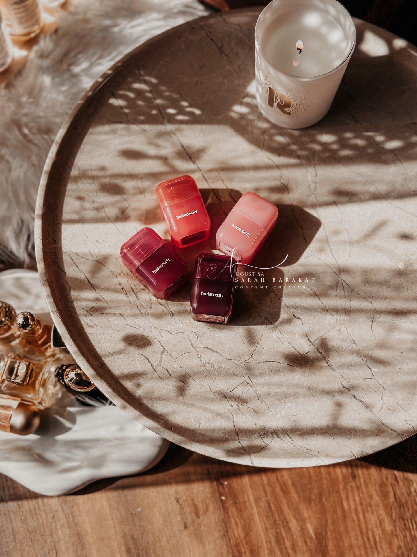 HUDA BEAUTY Baby Blush Duo Cotton Candy & Peach Sorbet - AugustSa Shop