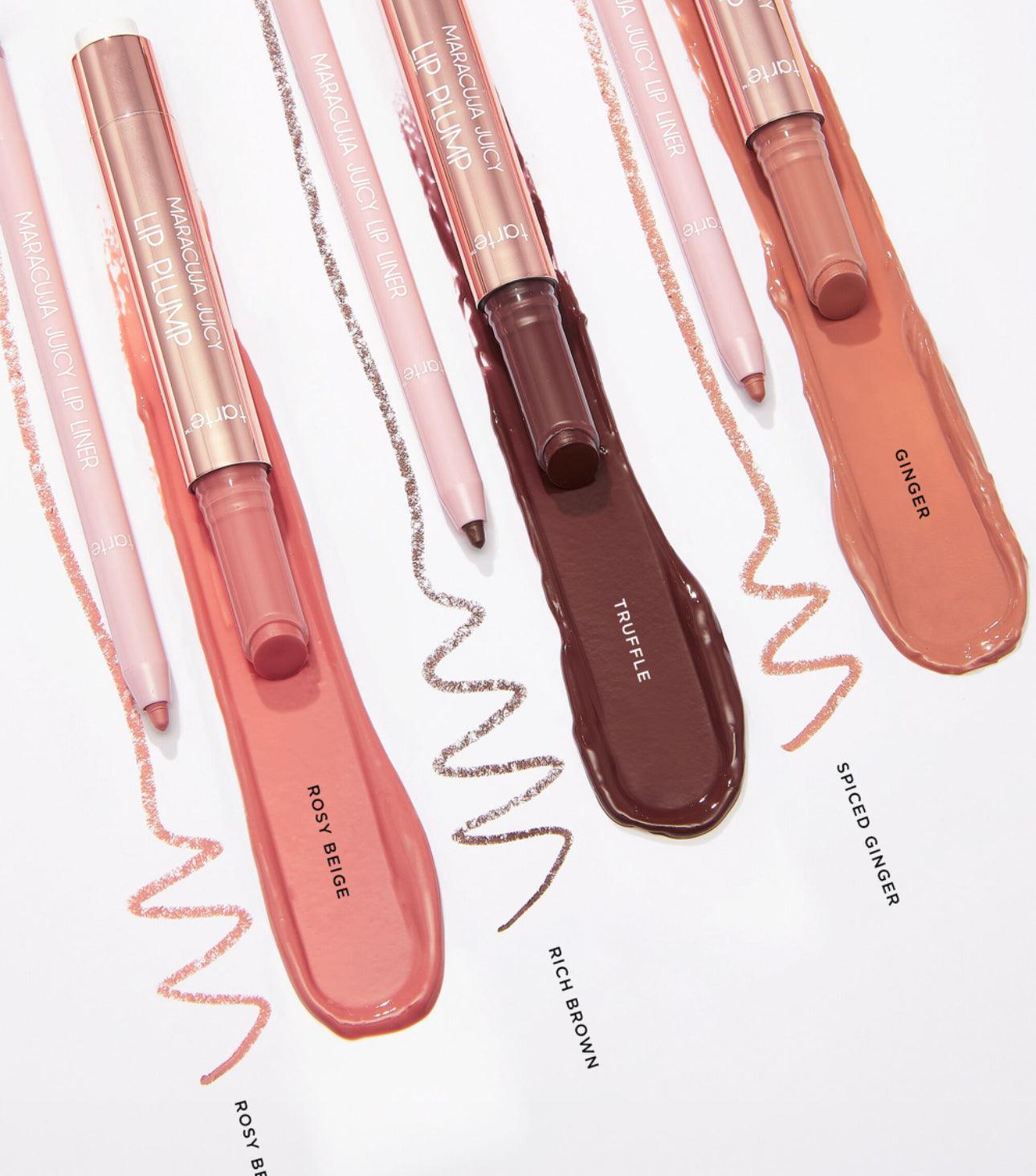 Tarte Cosmetics Maracuja Juicy Lip Icons Plump & Liner Duo - Rich Brown - AugustSa Shop