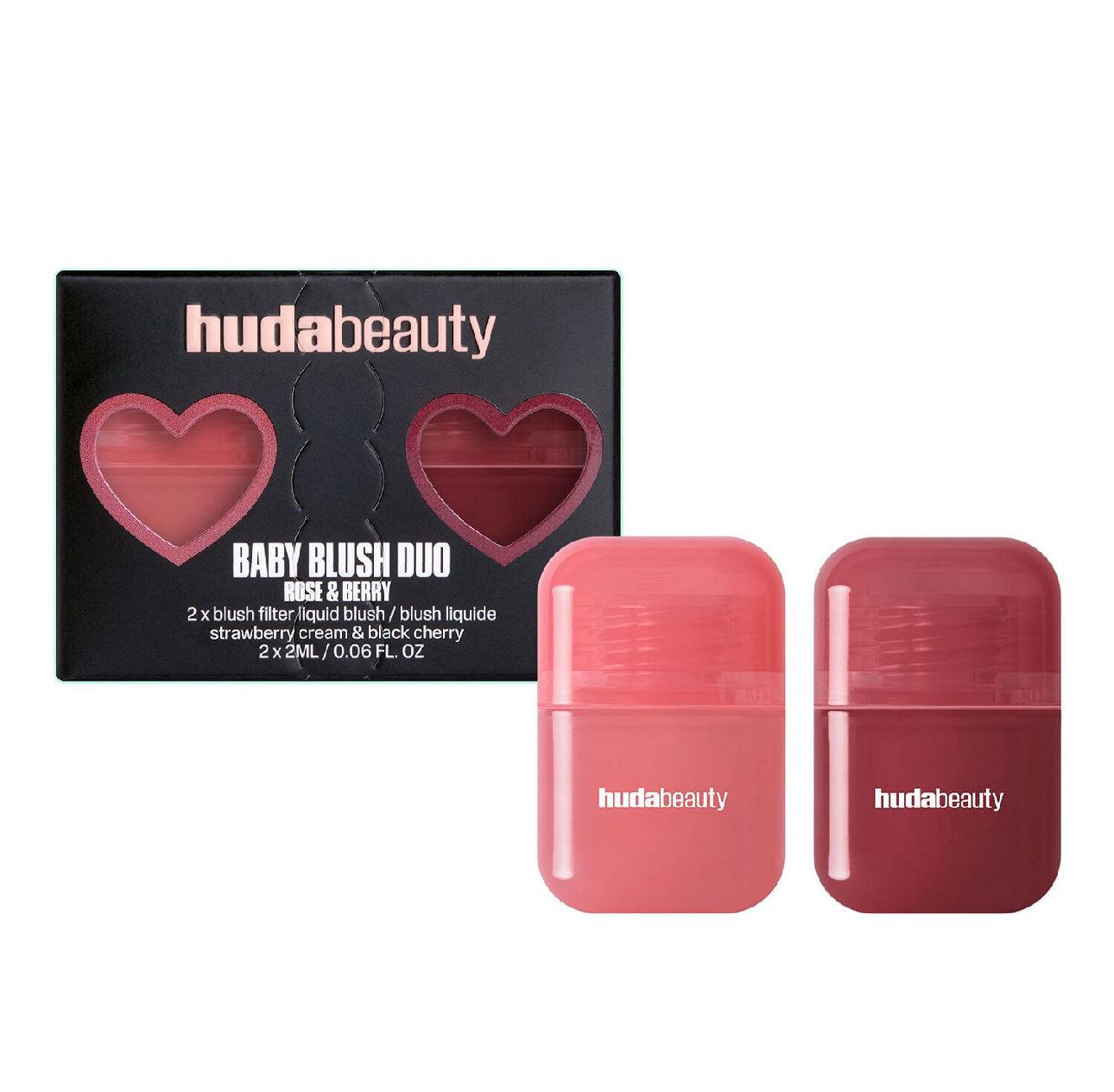 HUDA BEAUTY Baby Blush Duo Rose & Berry - AugustSa Shop