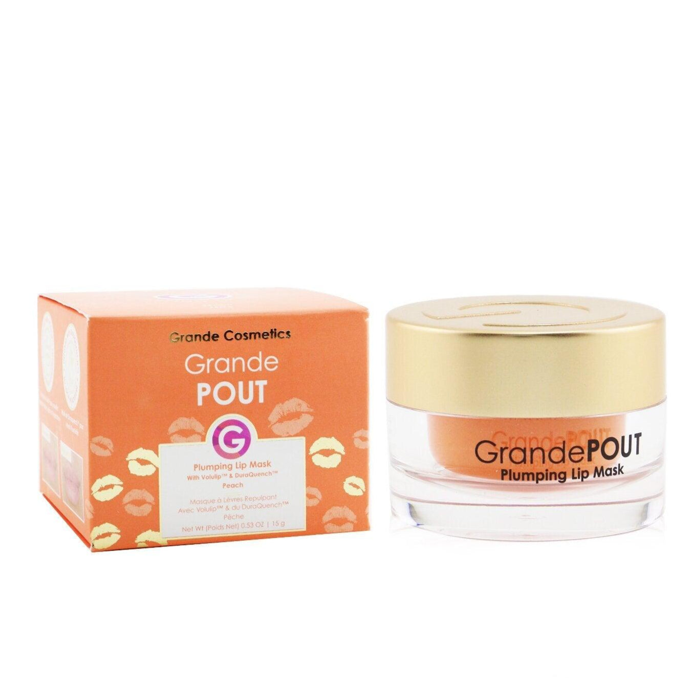 Grande Cosmetics GrandePOUT Plumping Lip Mask - Peach 15g - AugustSa Shop