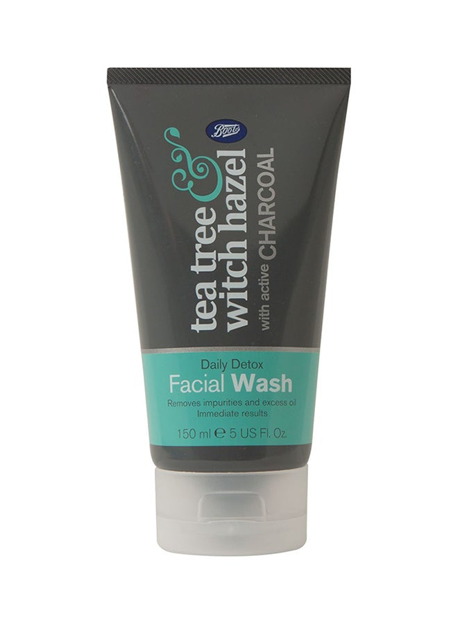 Boots Tea Tree & Witch Hazel Active Charcoal Mask 50ml - AugustSa Shop