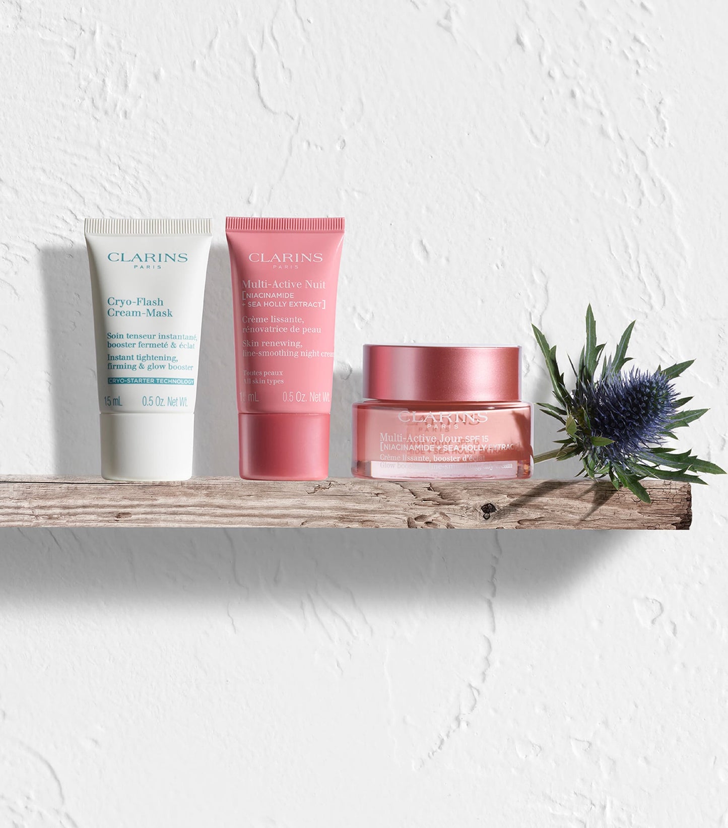 Clarins Multi-Active De-Stress, Smooth & Glow Gift Set - AugustSa Shop