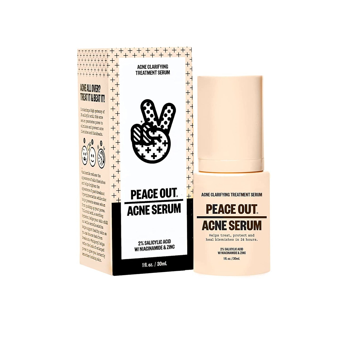 Peace Out 2% Salicylic Acid Acne Treatment Serum 30ml - AugustSa Shop