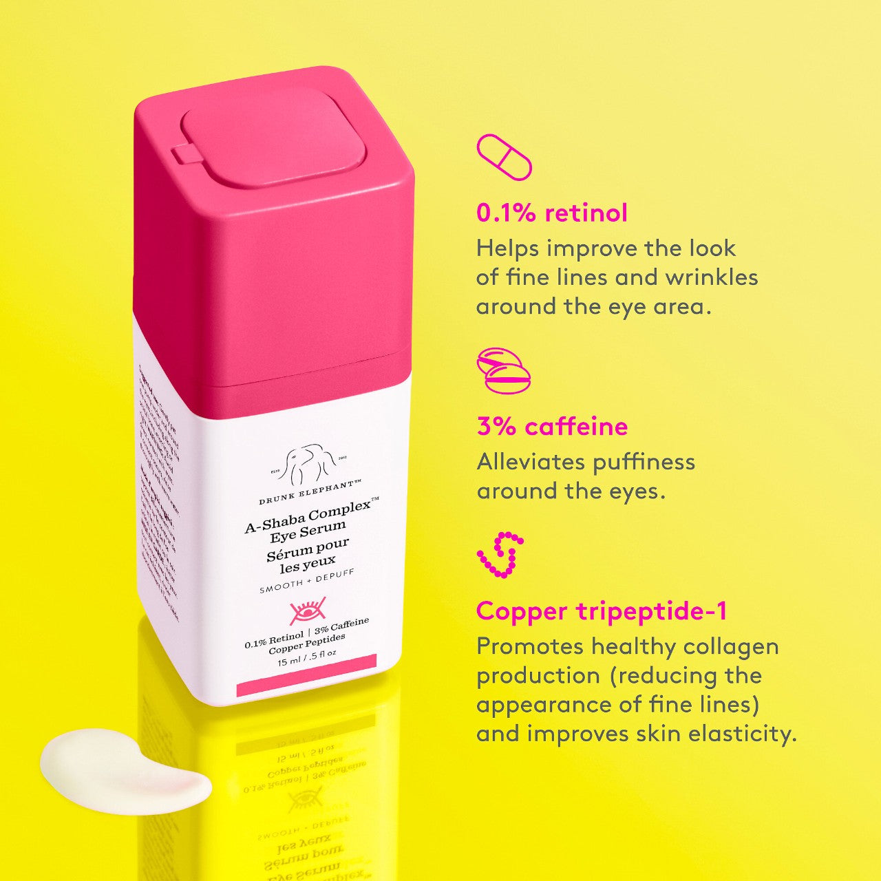 Drunk Elephant A-Shaba Complex™ Eye Serum Anti-Aging Eye Cream 15ml - AugustSa Shop