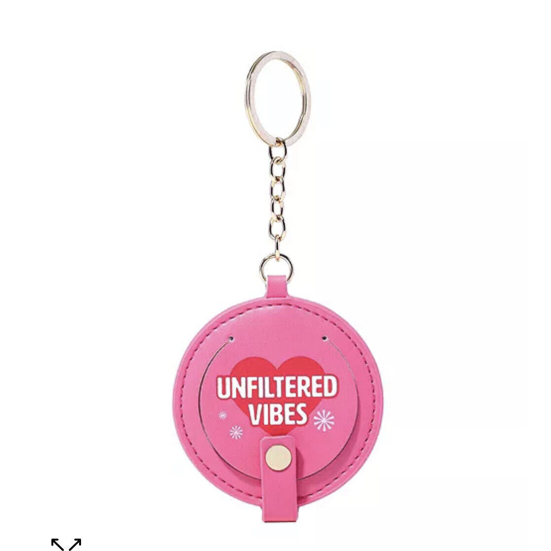 Benefit Cosmetics Branded Keychain- With Mirror - AugustSa Shop