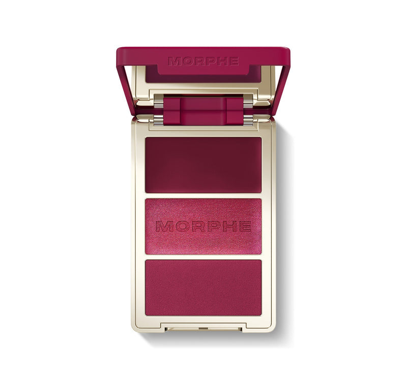 Morphe Cheek Thrills Multi-Finish Face Trio - Wine & Dine - AugustSa Shop