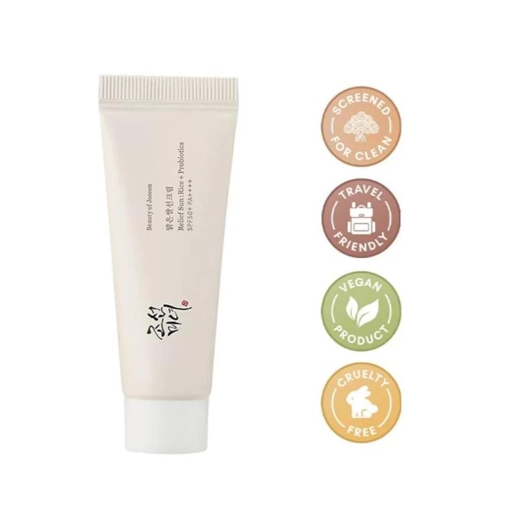 BEAUTY OF JOSEON - Relief Sun : Rice + Probiotic SPF50+ PA++++ - 10ml - AugustSa Shop
