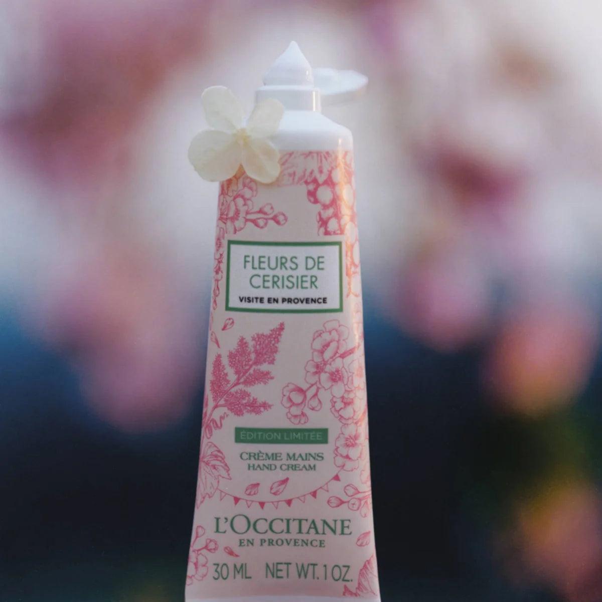 L'OCCITANE Cherry Blossom Hand Cream 30ml -Limited Edition - AugustSa Shop
