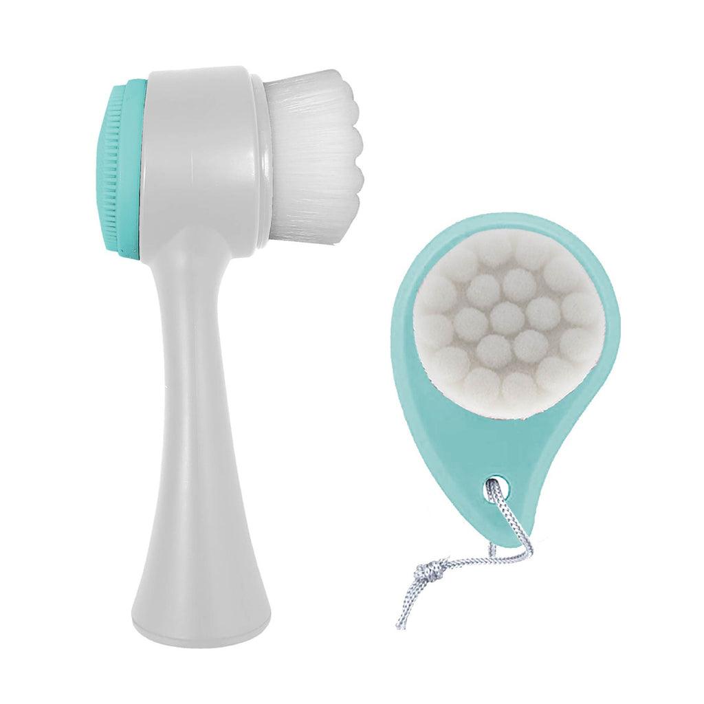 Olivia Rose Exfoliating Facial Brush Set - Baby Blue - AugustSa Shop