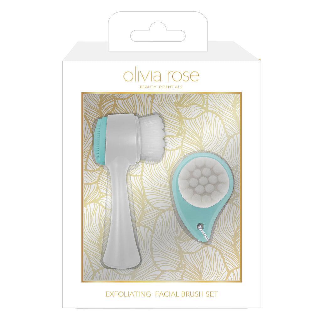 Olivia Rose Exfoliating Facial Brush Set - Baby Blue - AugustSa Shop