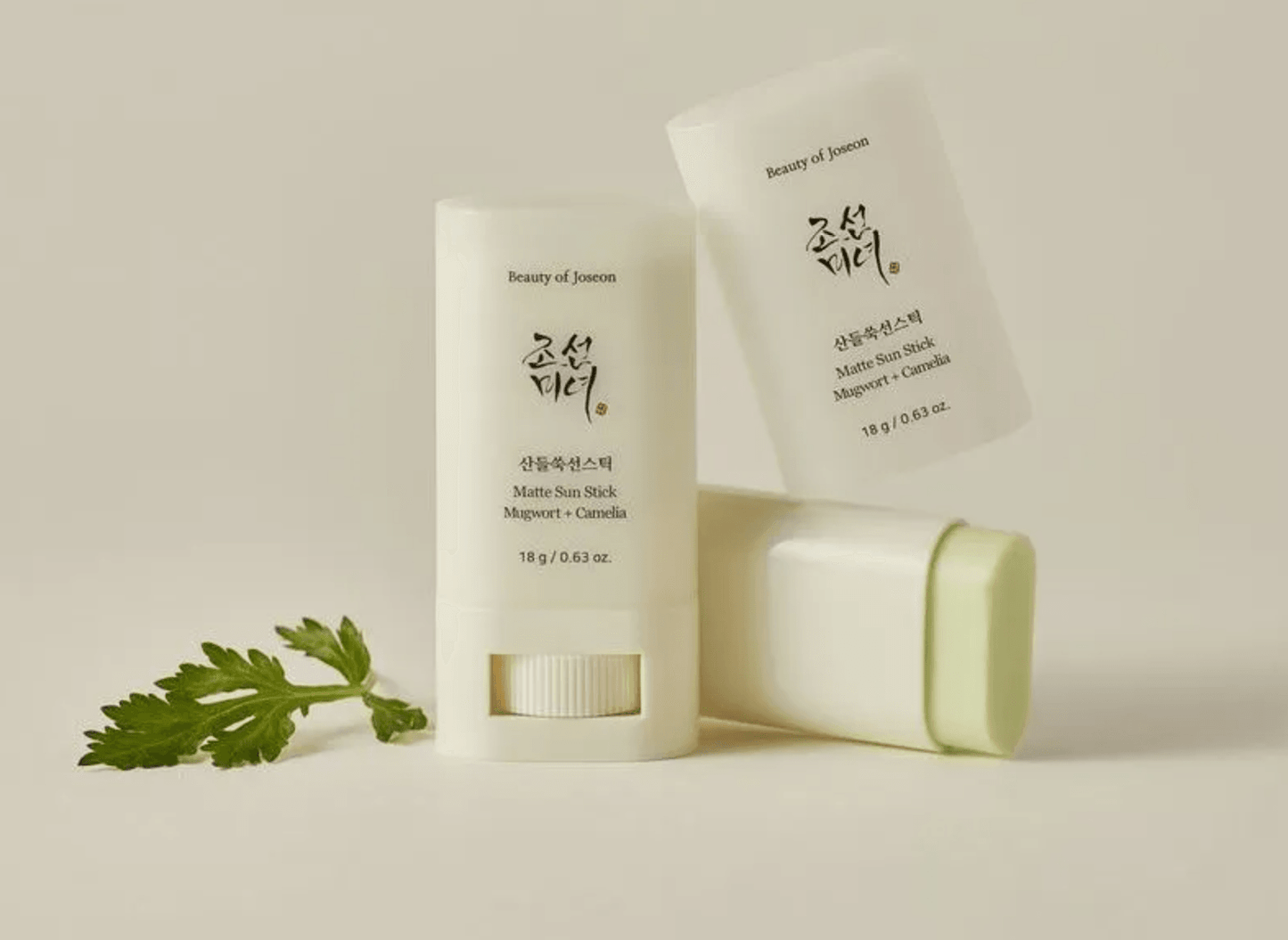 Beauty Of Joeson Matte Sunscreen Stick : Mugwort+Camelia (SPF 50+ PA++++) Duo - AugustSa Shop