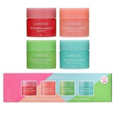 Laneige Lip Sleeping Mask Mini Kit 4Pcs - AugustSa Shop