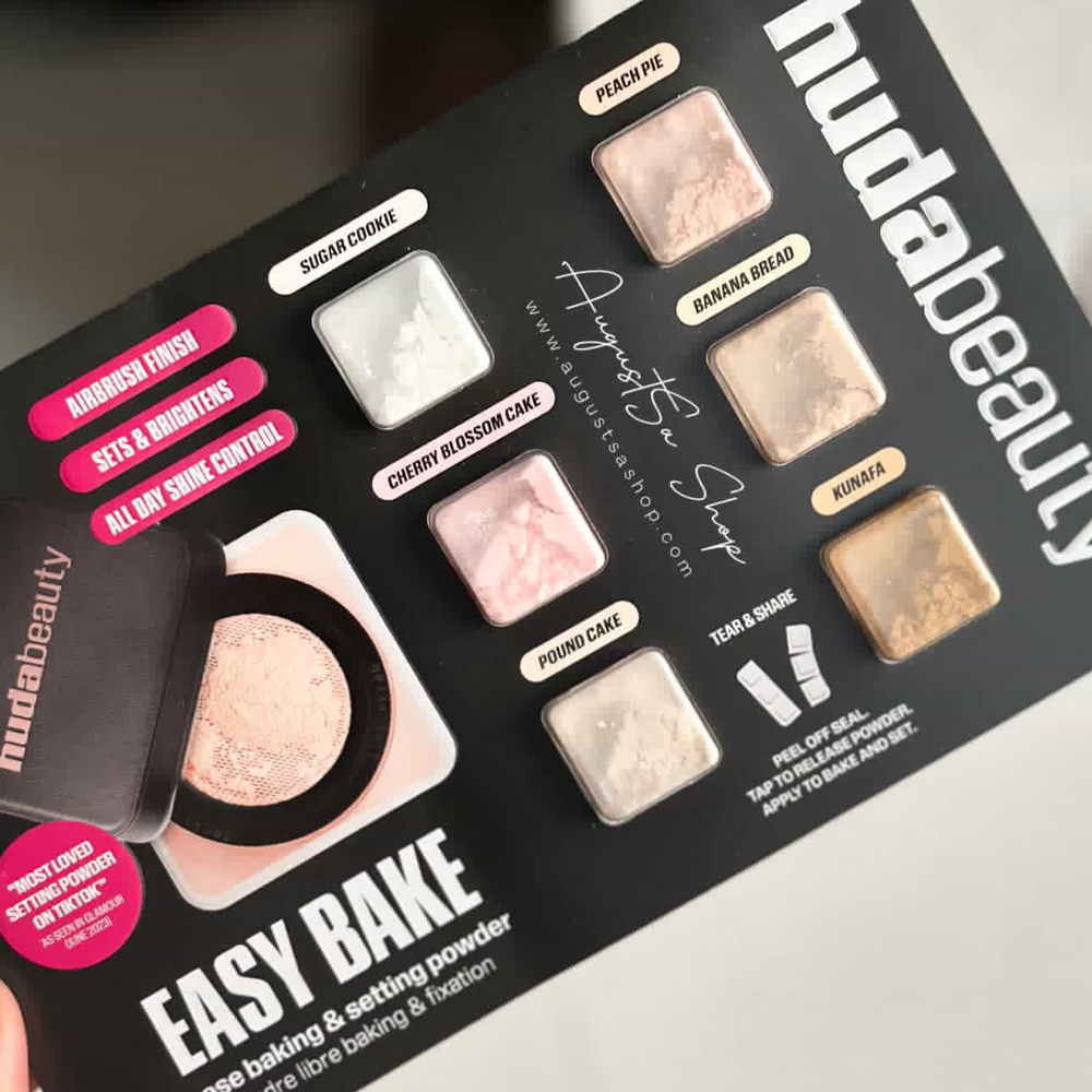 HUDA BEAUTY EASY Bake Loose Powder Sample 6 Shades - AugustSa Shop