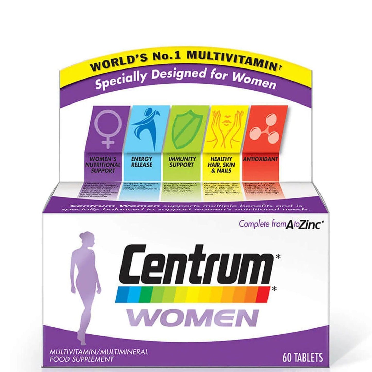 Centrum Women Multivitamin Tablets - (60 Tablets) - AugustSa Shop