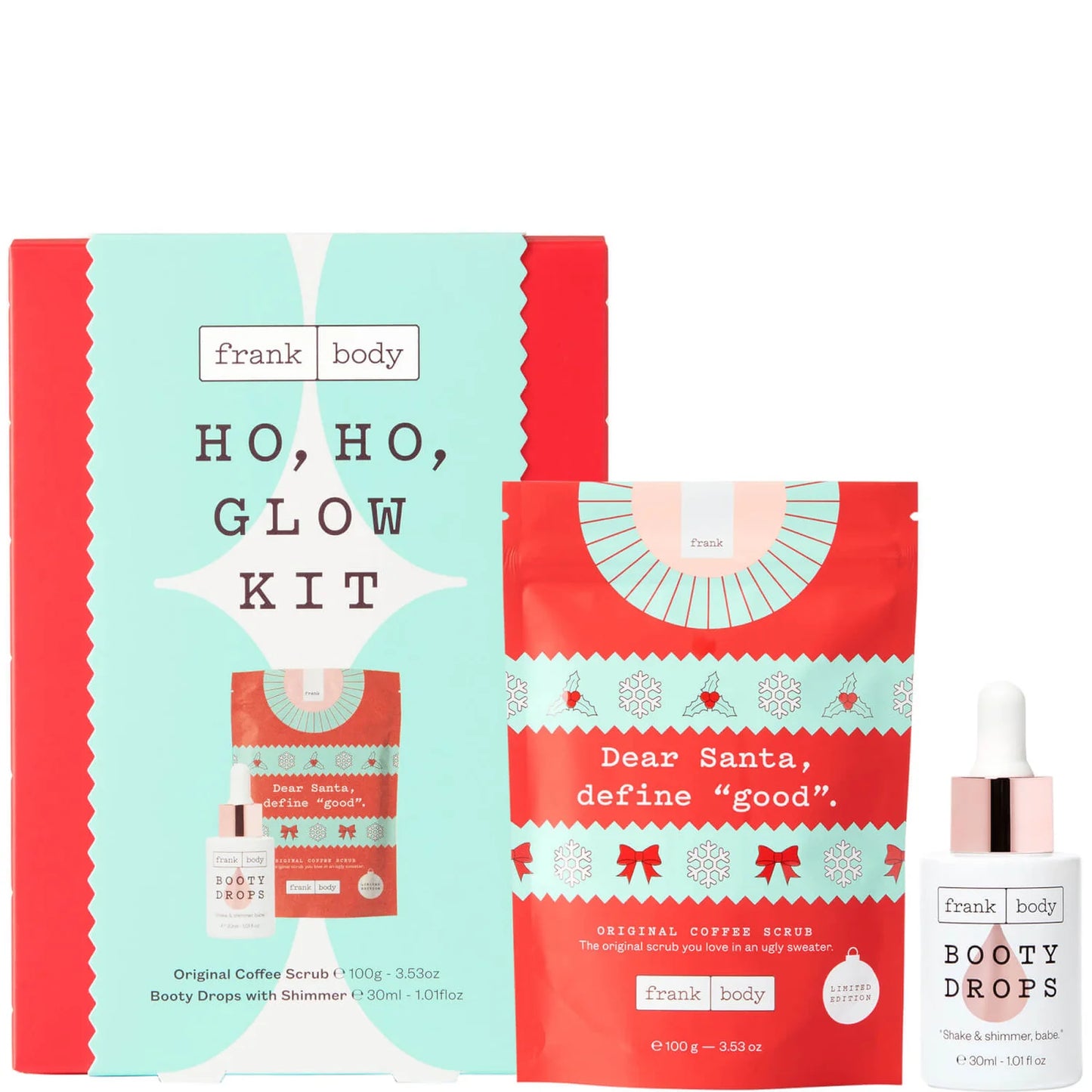 Frank Body Ho Ho Glow Kit - AugustSa Shop