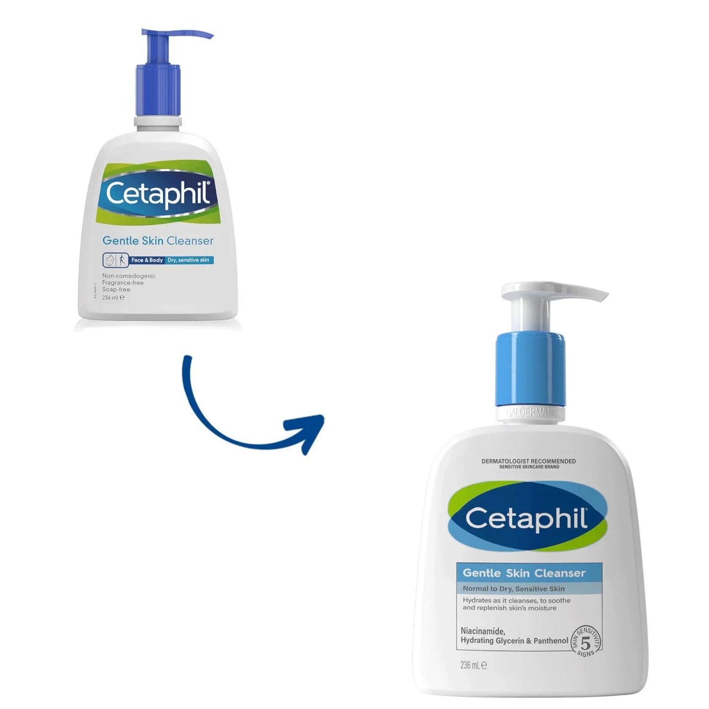 Cetaphil Gentle Skin Cleanser Wash 236ml - AugustSa Shop