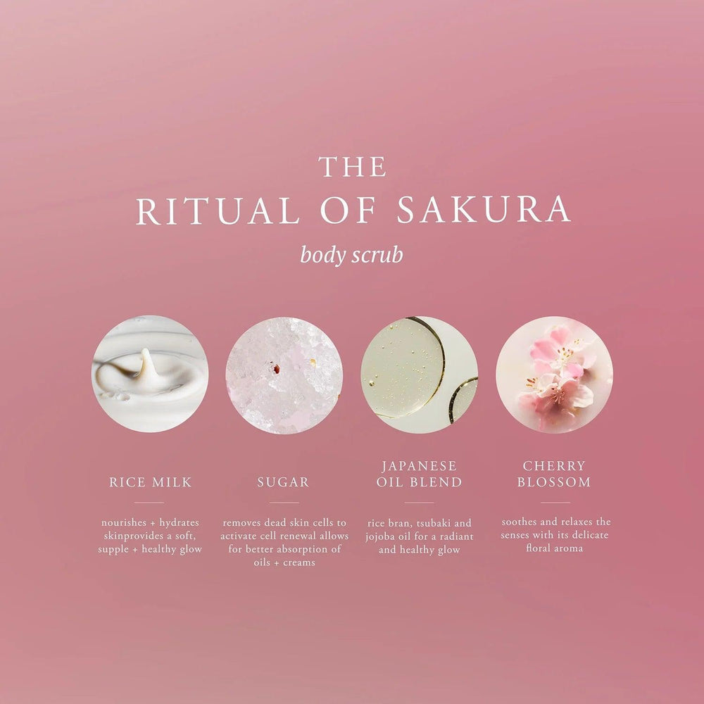 
                  
                    Rituals The Ritual of Sakura Floral Cherry Blossom & Rice Milk Sugar Body Scrub 250GM - AugustSa Shop
                  
                