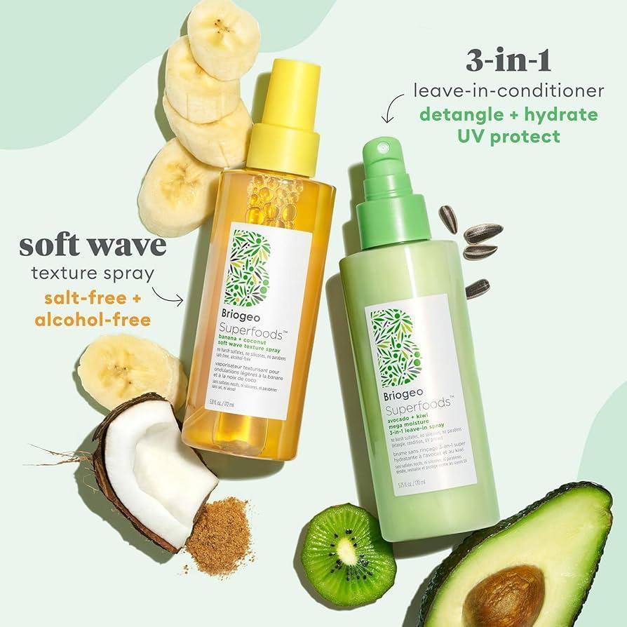 Briogeo Superfoods™ Banana + Coconut Hydrating Soft Wave Texture Spray 51ML - AugustSa Shop