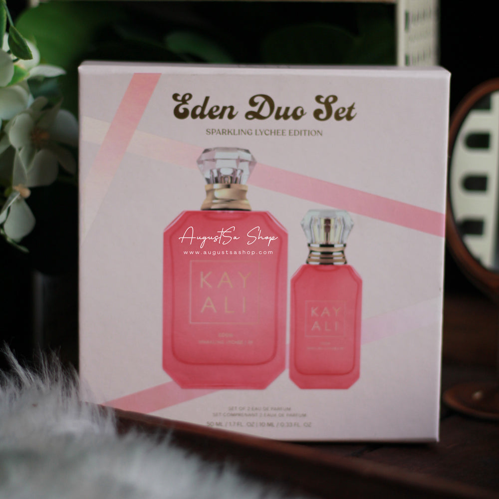 
                  
                    KAYALI Eden Duo Set Sparkling Lychee Edition 50ml & 10ml - AugustSa Shop
                  
                