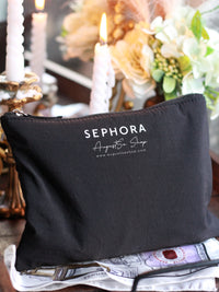 Sephora Collection Black Puffy Flate Pouch - Medium
