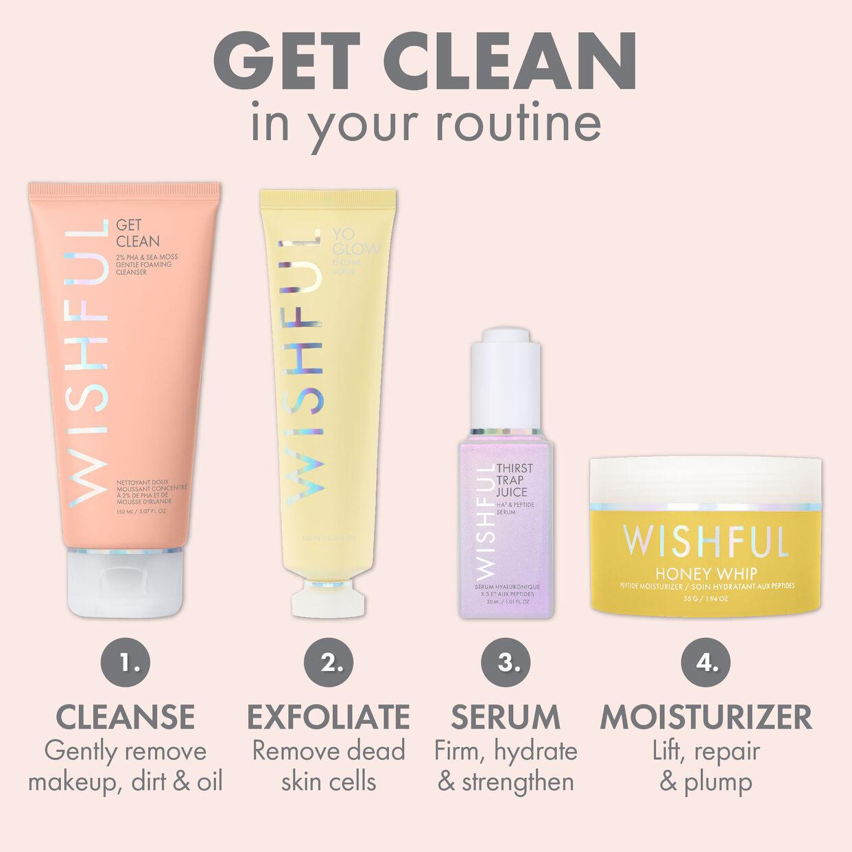 Get Clean 2% PHA & Sea Moss Gentle Foaming Cleanser 150ML - AugustSa Shop