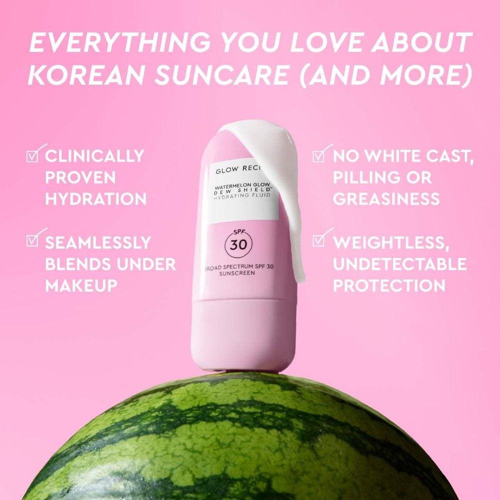 Glow Recipe Watermelon Dew Shield SPF 30 Hydrating Fluid Sunscreen 10ml - AugustSa Shop