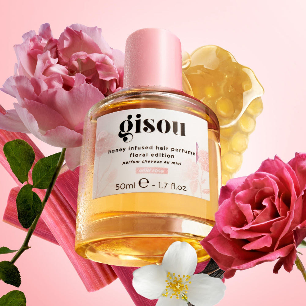 Gisou Honey Infused Hair Perfume 15ml - Wild Rose - AugustSa Shop
