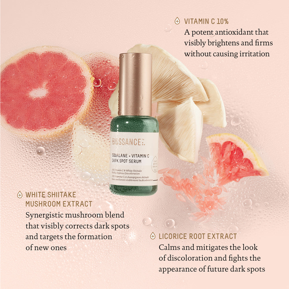 
                  
                    Biossance Squalane and Vitamin C Dark Spot Serum 30ml - AugustSa Shop
                  
                