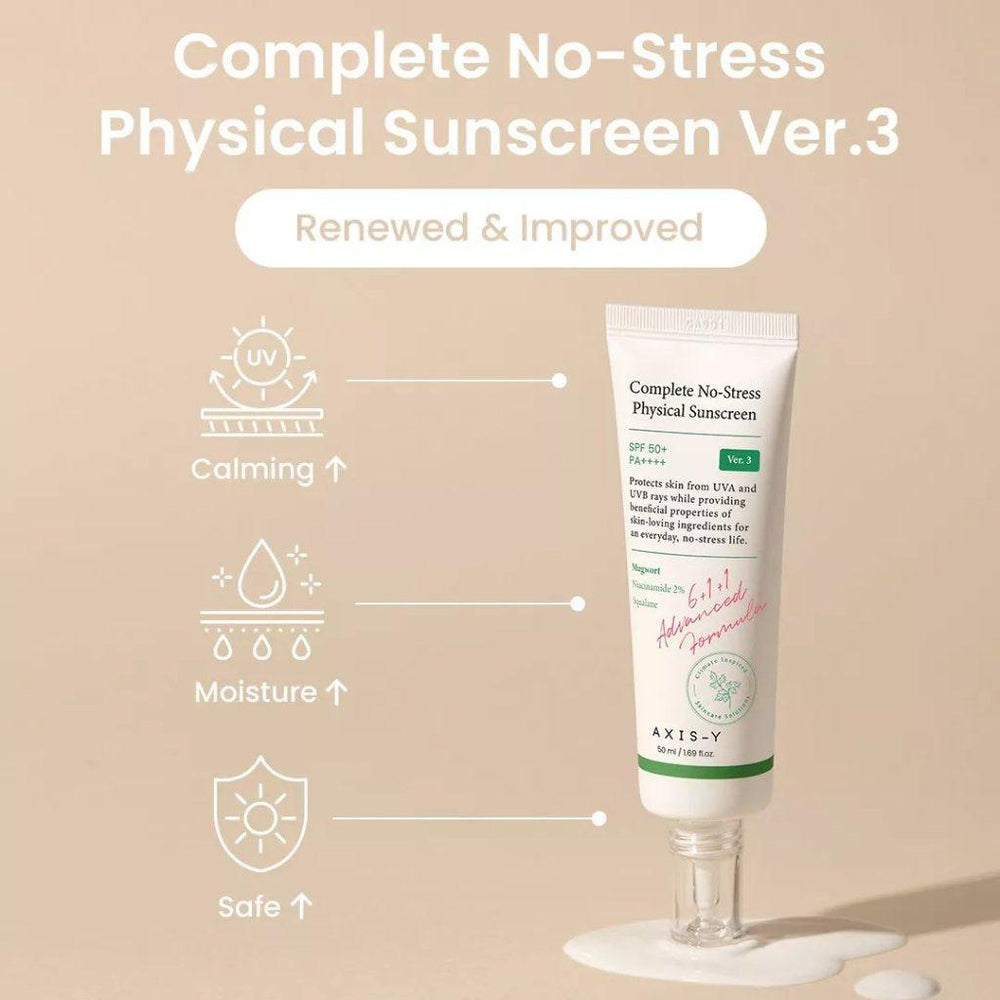 
                  
                    AXIS-Y Complete No-Stress Physical Sunscreen 50ML - AugustSa Shop
                  
                