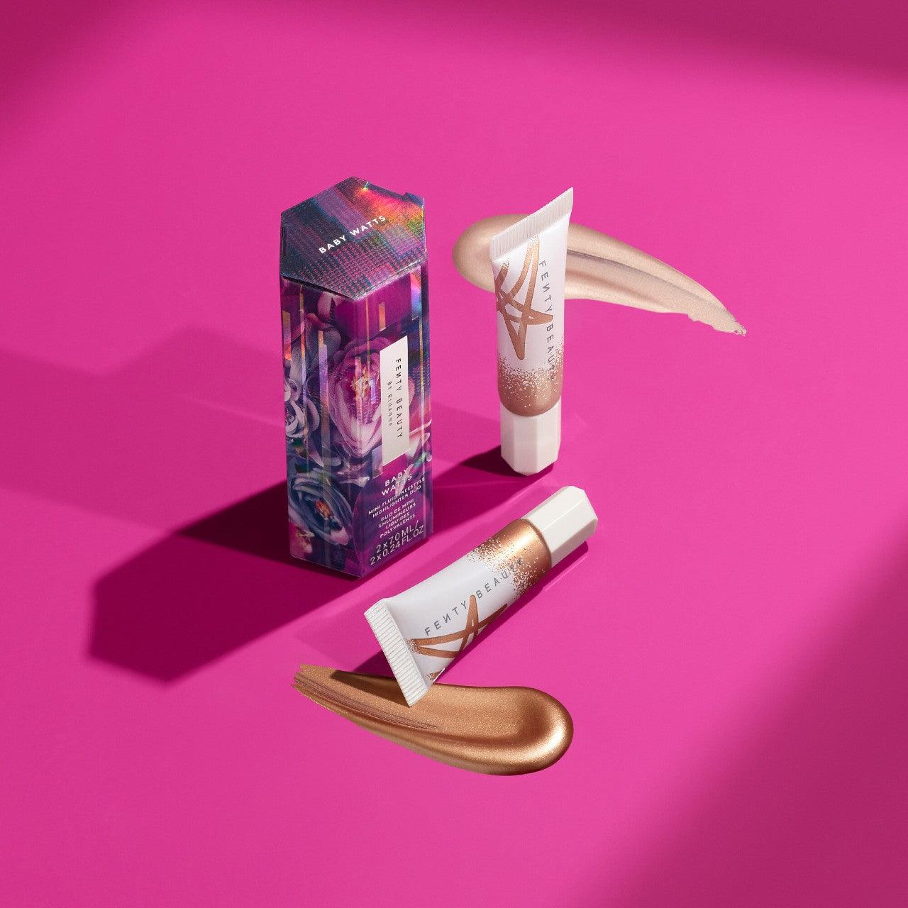 Fenty Beauty - Mini Baby Watts Fluid Freestyle Highlighter Duo - AugustSa Shop